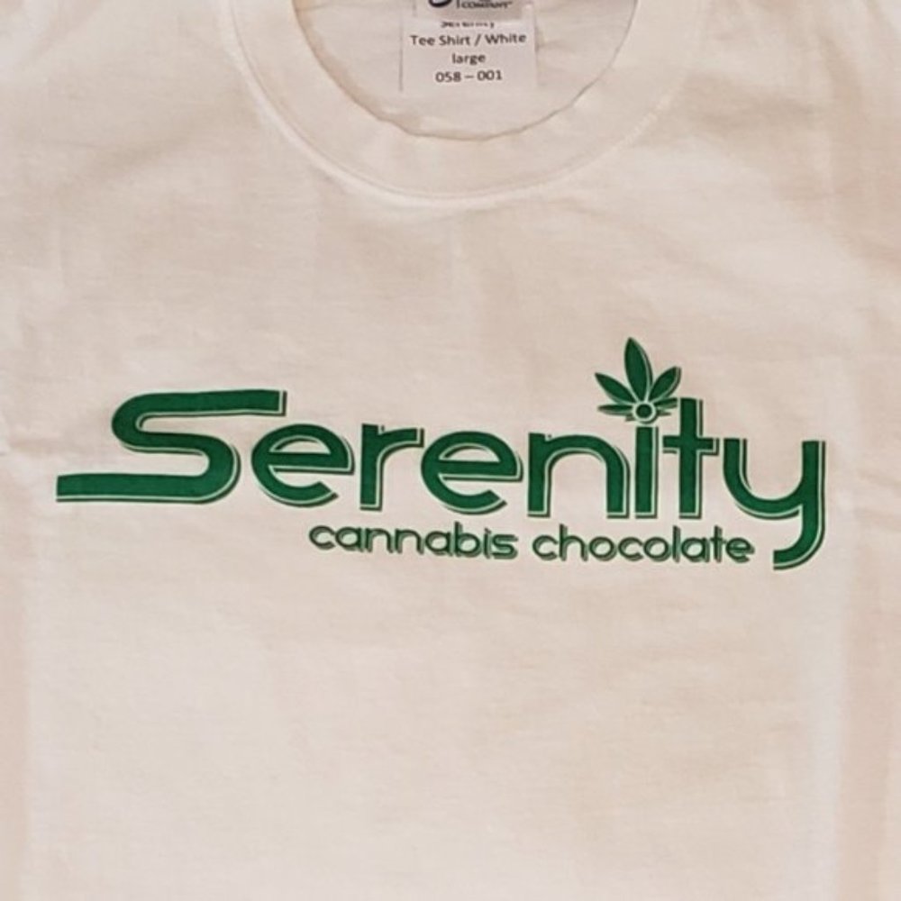 Serenity Vintage Cannabis Tee Shirt white large 058